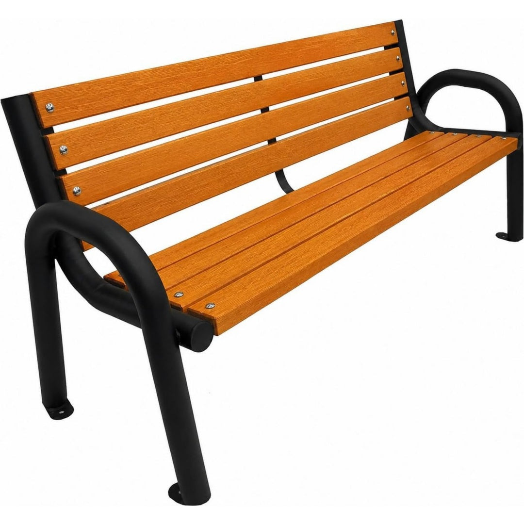 Panca 125 cm con struttura in acciaio