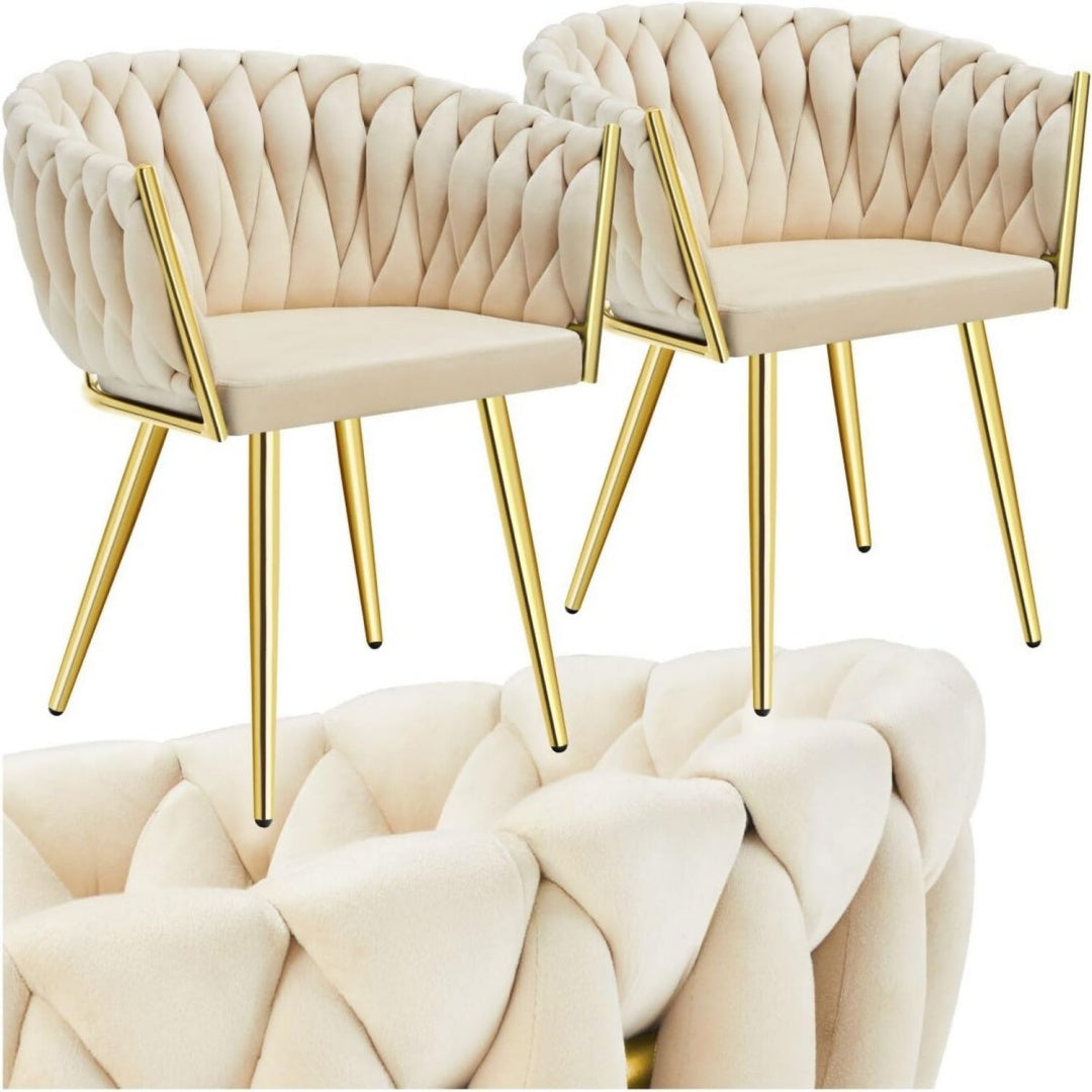 Sedia con braccioli oro